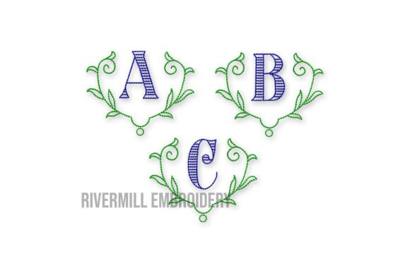 2 1/2 Aston Monogram Embroidery Font Review