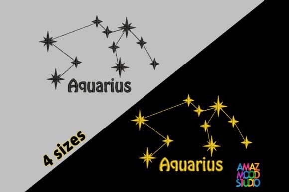 Aquarius Zodiac Constellation Embroidery Review