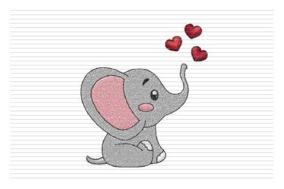 Baby Elephant Embroidery: Cute Hearts Review