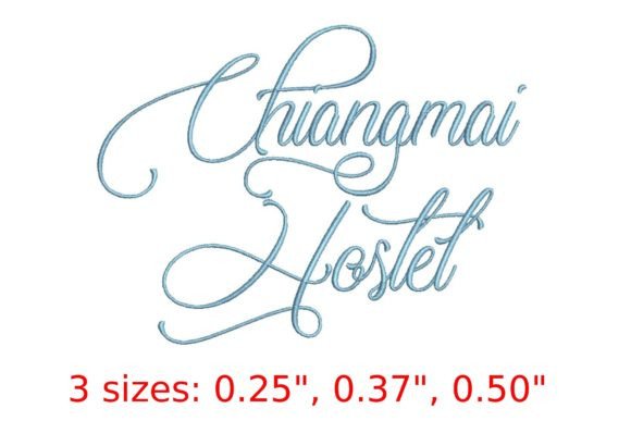 Chiangmai Hostel Embroidery Font: A Seasonal Product Review