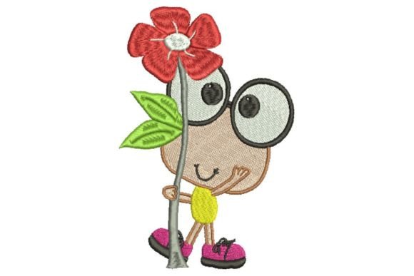 Embroidery Cartoon: Sweet, Stitch-Ready Charm for Handmade Gifts