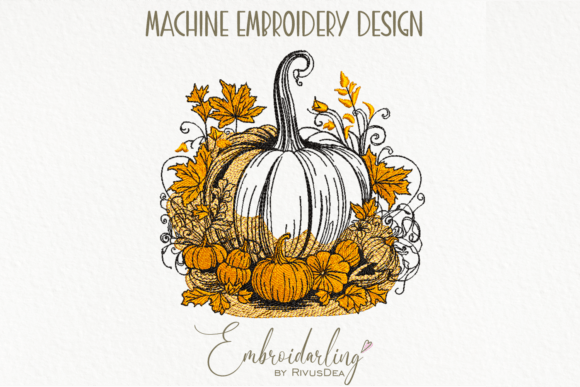 Fall Pumpkins Machine Embroidery Review for Small Business