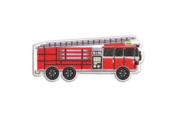 Fire Truck Embroidery Designs