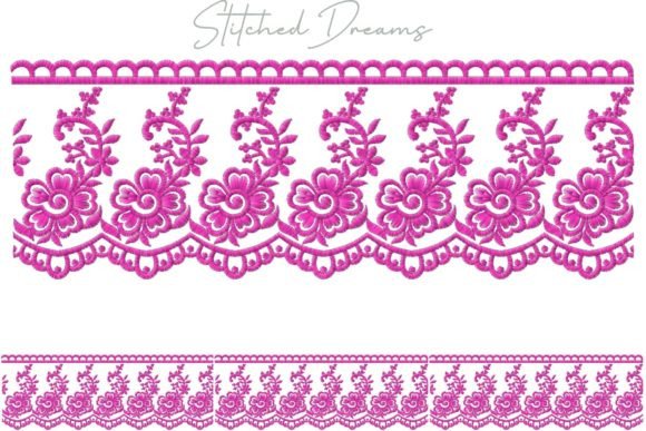 Floral Borders Embroidery Pack
