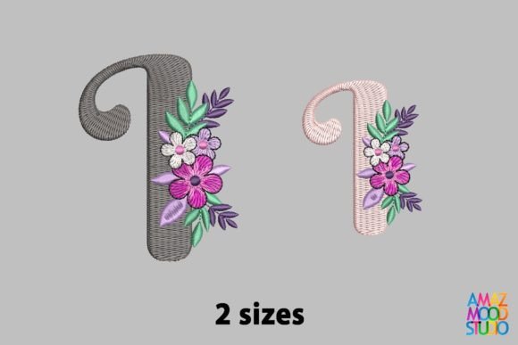 Letter I Floral Monogram – An Embroidery Designer's Review