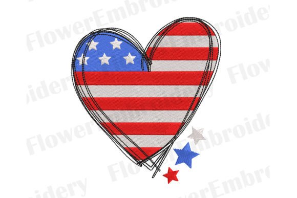 Memorial Day Machine Embroidery Design