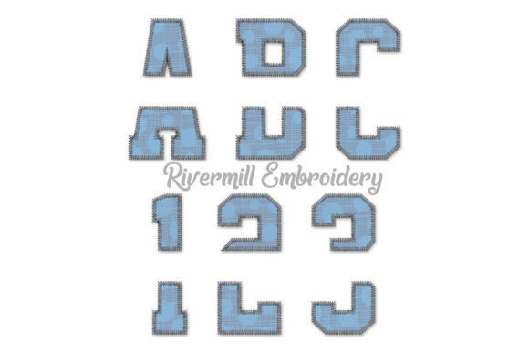 Testing the 4 Split Varsity Zig Zag Embroidery Font for Gifts